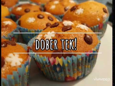 Mafini z nutello in zvezdicami -  Kristina Rolih