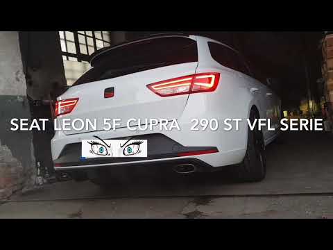 SEAT LEON 5F CUPRA  290 ST VFL Auspuff Sound Serie und mit MSD Attrappe