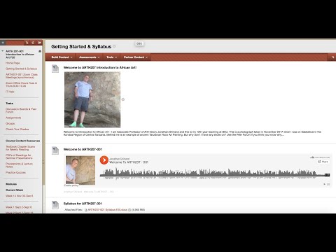 <p>Redesigning Introduction to African Art for remote learning - blackboard site and reflections</p>