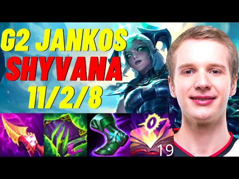 G2 JANKOS PLAYS SHYVANA VS KAYN JUNGLE |EUW CHALLENGER PATCH 11.5| [League of Legends] Full Gameplay