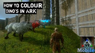 How To Colour Dino in ARK Mobile |Ark Mobile