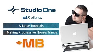 A-Mase - Создание Progressive Trance/House трека с нуля в STUDIO ONE  [MUZBIZNES]