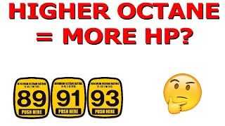 Does High Octane Gas = More HP?