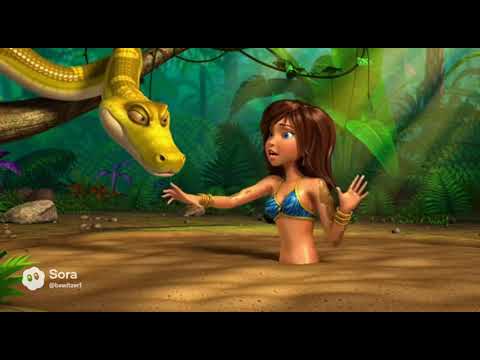 jungle Emily Adult Chase into QUICKSAND By Kaa!