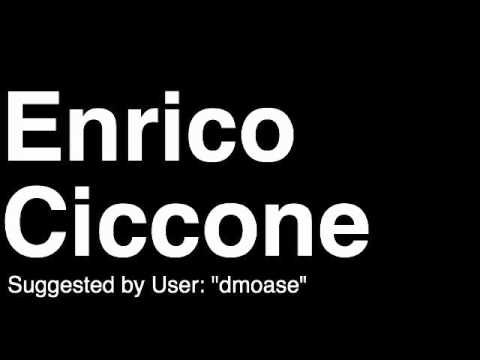 How to Pronounce Enrico Ciccone Tampa Bay Lightning NHL Hockey Player Runforthecube