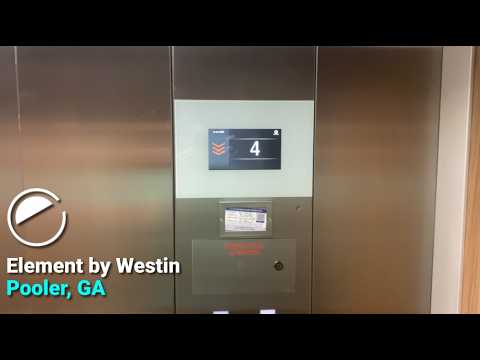 NEW Schindler 3300 MRL traction elevators - Element by Westin - SAV Airport - Pooler, GA