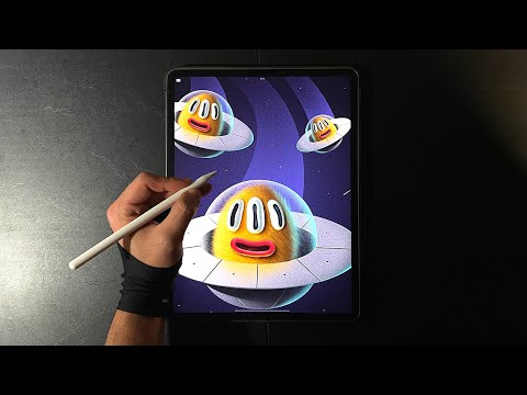 Drawing Aliens in Procreate
