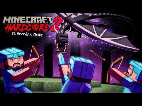 NUESTRO ÚLTIMO DRAGÓN? 😢 - Minecraft Hardcore 2 ft. Andrés y Guille #5 [FINAL]