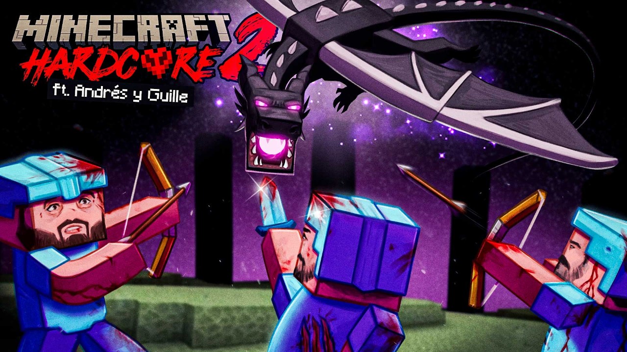 NUESTRO ÚLTIMO DRAGÓN? 😢 - Minecraft Hardcore 2 ft. Andrés y Guille #5 [FINAL]