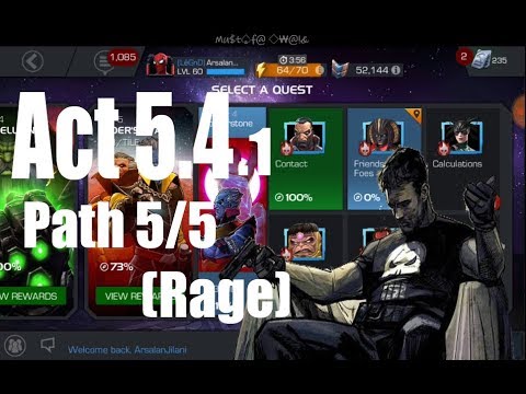 Act 5.4.1 Path 5/5 (Rage Path) - Marvel Contest of Champions