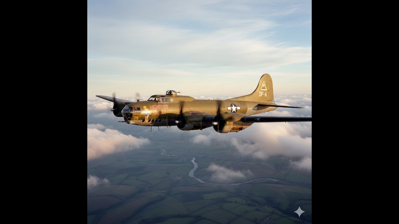 Memphis Belle (1944) - B-17 Flying Fortress WWII Documentary (Full Movie)