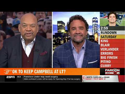 Pardon The Interruption | Wilbon on Patriots keep LT Will Campbell? - Piston & Hornest brawl?
