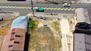 【ドローン】ロードサイドの約１１１坪の事業用地／９８００万円／京都市山科区勧修寺閑林寺