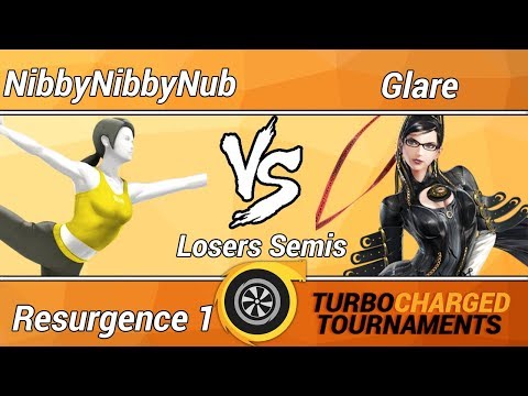Resurgence 1 Wii U Singles (Losers Semis) - NibbyNibbyNub (Wii Fit) vs. Glare (Bayonetta)