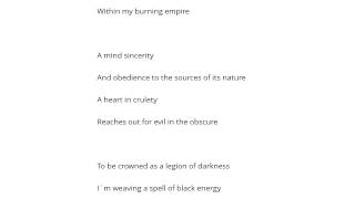 Limbonic Art   A Misanthrophic Spectrum Şarkı Sözü