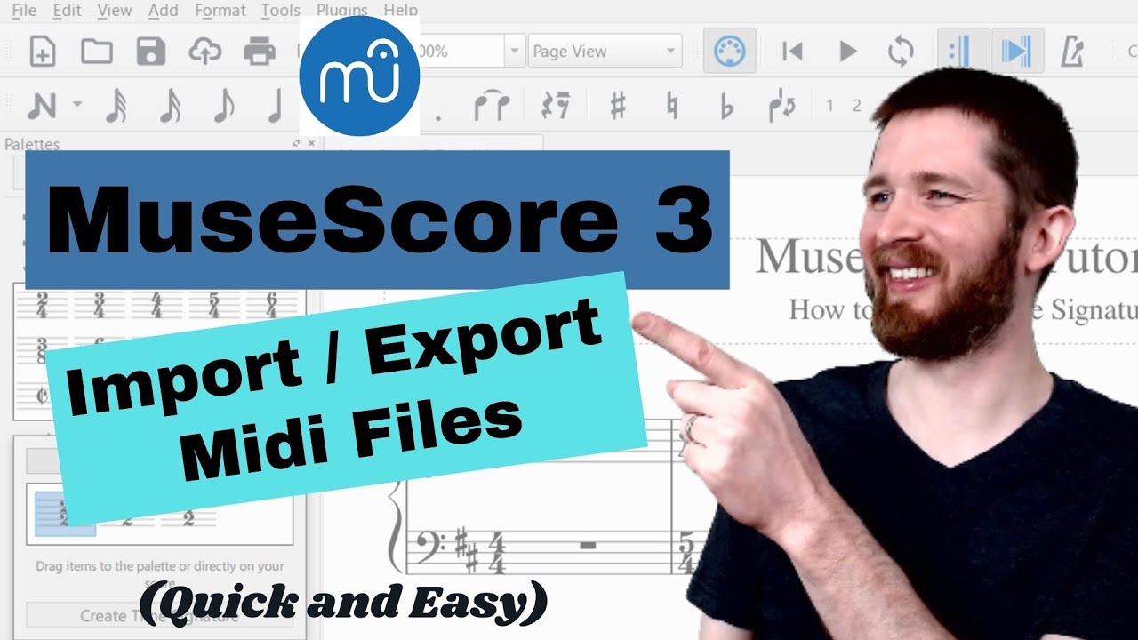 Convert Midi into Sheet Music for Free, How to Import Midi into MuseScore 3, Download Midi