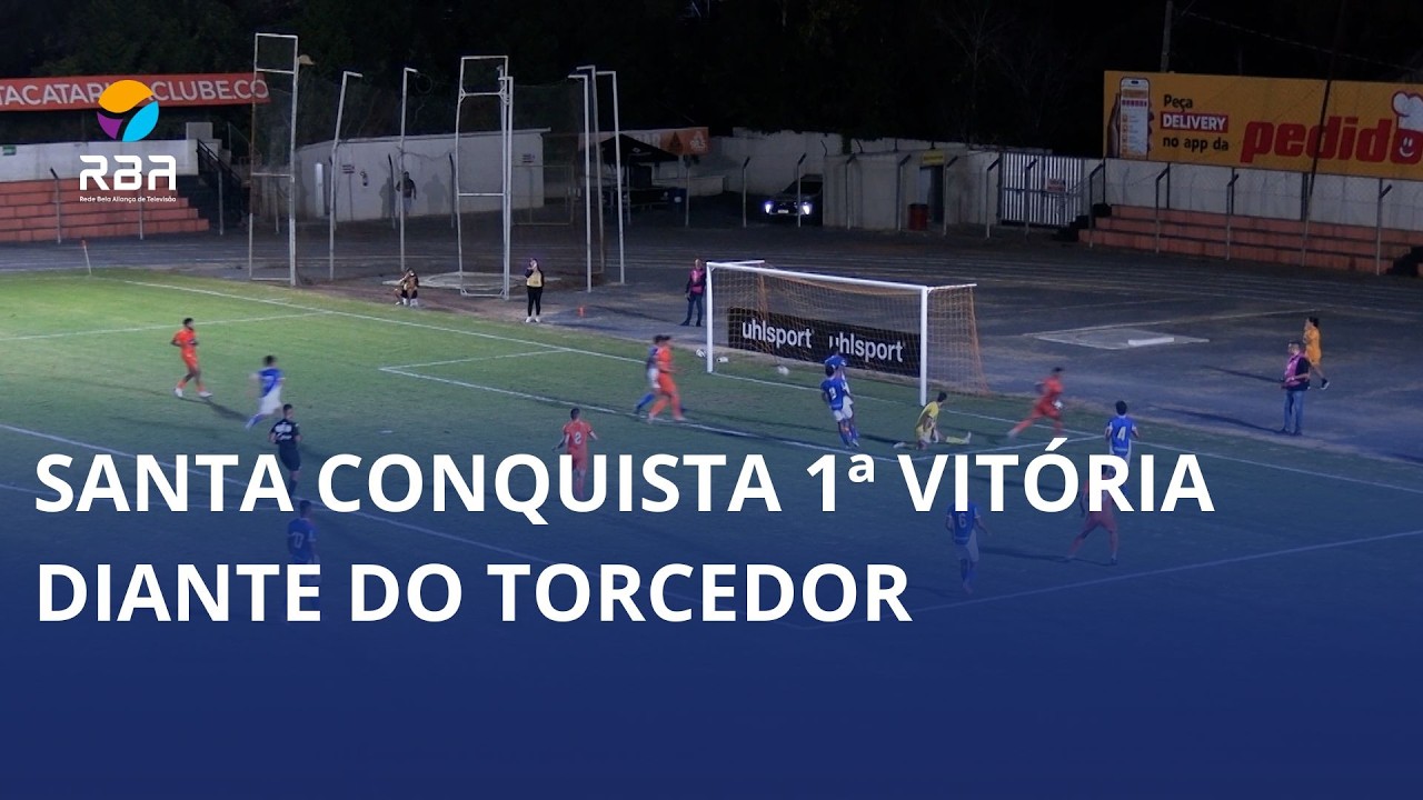 Santa vence e faz a festa do torcedor em casa