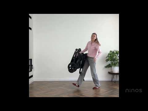 Коляска 2в1 трансформер Ninos Ventura dark grey, арт. NV2026GR