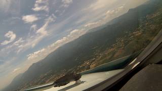 preview picture of video 'KORSIKA - CORSE - CORSICA from the Cockpit. Day of Tour de France start. Fantastic view 1'