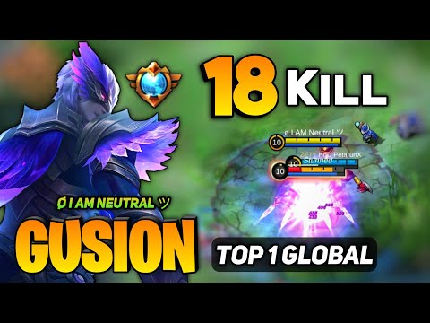 INSANE COMBO! Gusion Brutal Gameplay [ Top 1 Global Gusion Best Build ] By ø I AM Neutral ツ - MLBB