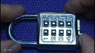 how to unlock the digital padlock - 8 digit / 10 digit