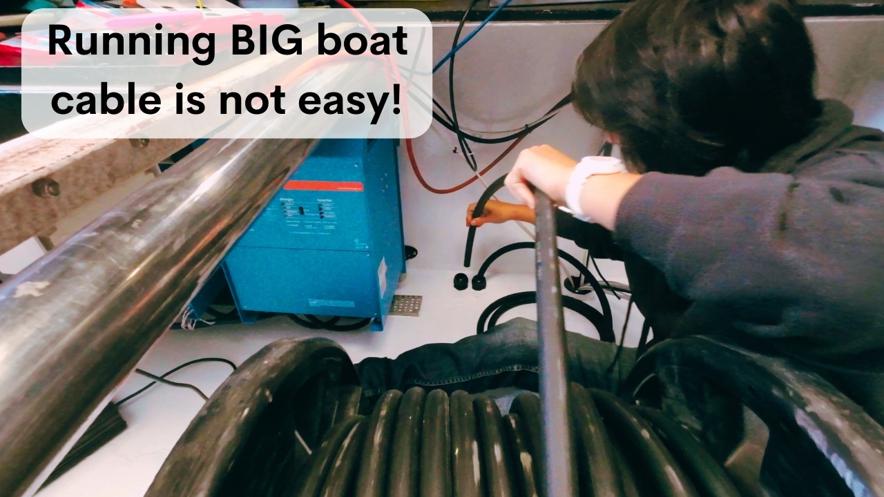 Running BIG boat cable is not easy! - Project Brupeg Ep.361