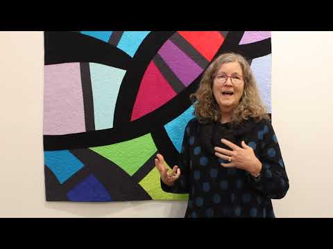 Cindy Grisdela on her solo exhibit "Dreaming in Color: Textured Shapes"