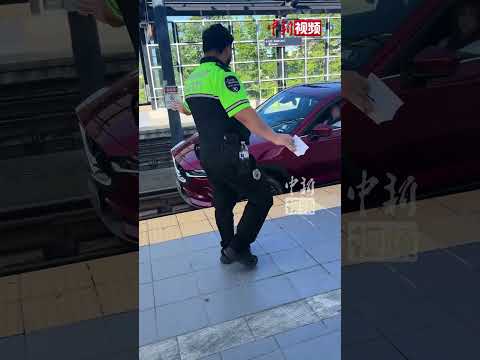 \I was just following the GPS\: Seattle woman drives car onto light rail tracks #USA