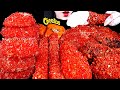ASMR SPICY FIRE NOODLES FRIED CHICKEN ONION RING CHEESE STICKS CHEETOS 치킨 불닭볶음면 불닭