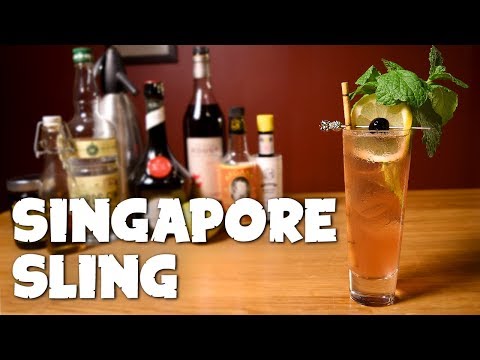 Singapore Sling - How 2 Make the Classic Tiki Drink & the History Behind It (Smuggler's Cove recipe)
