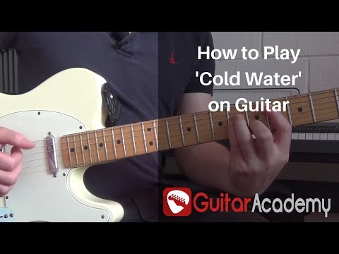 Cold Water - Justin Bieber (Major Lazor) Guitar Lesson How to Play