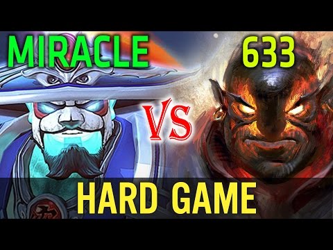 Dota 2 Miracle [Storm Spirit] vs 633 [Ember Spirit] - Hard Game