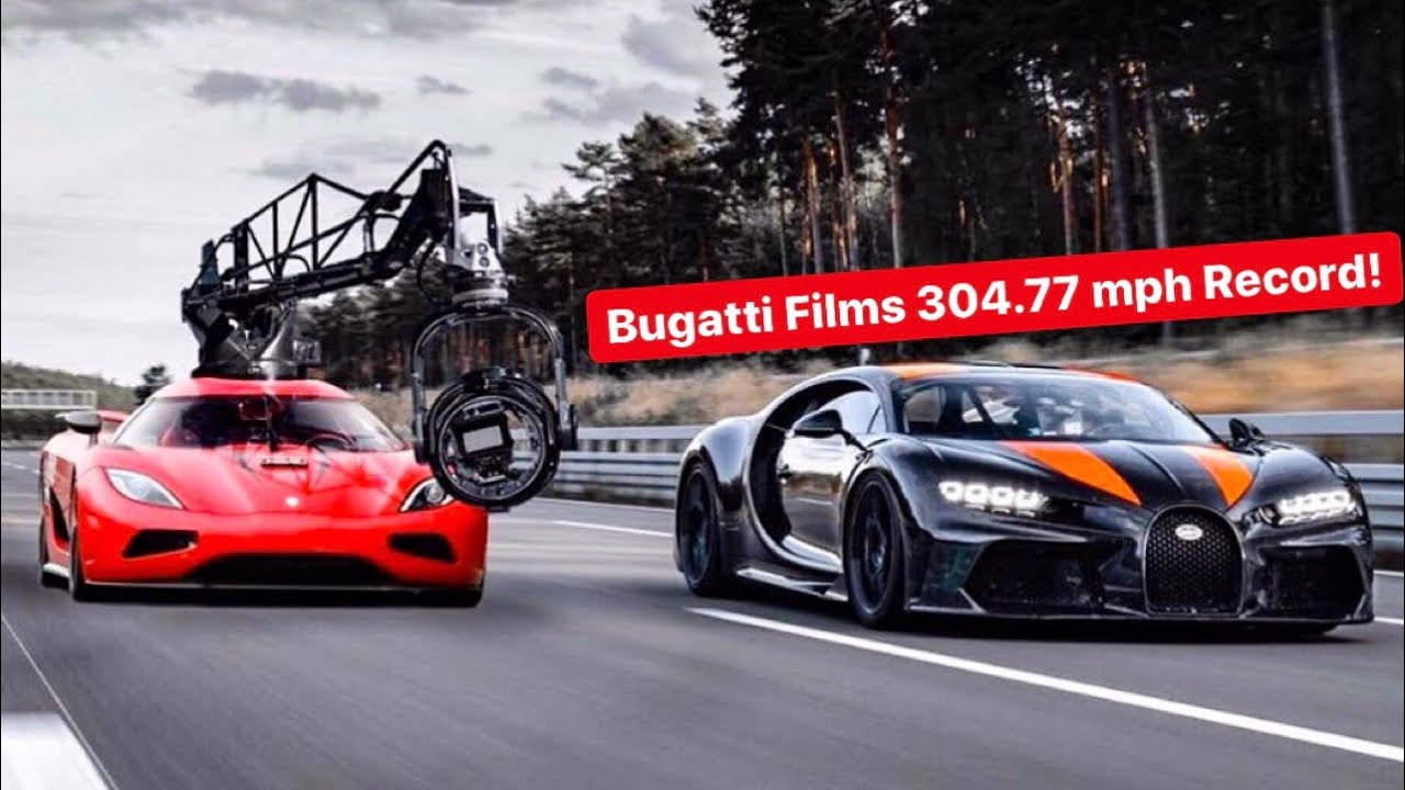 Bugatti Films New 304 77 Mph Record Lamborghinis 3m Hybrid