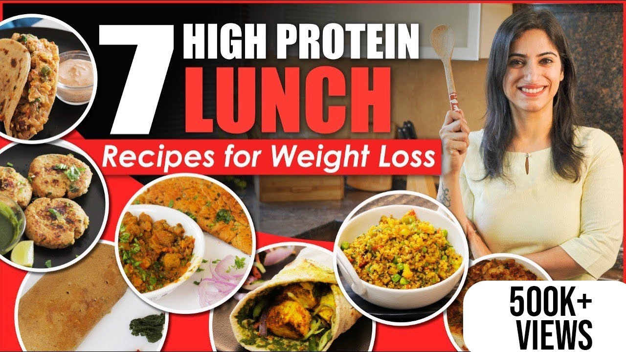 7 High Protein Veg LUNCH RECIPES for Weight Loss | By GunjanShouts