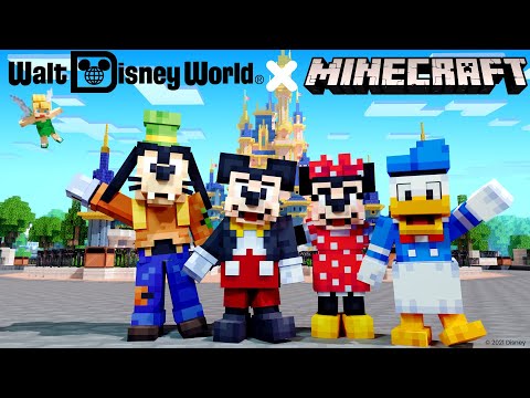 Tripolar - Minecraft Walt Disney World Magic Kingdom - Skin Pack + World Review!