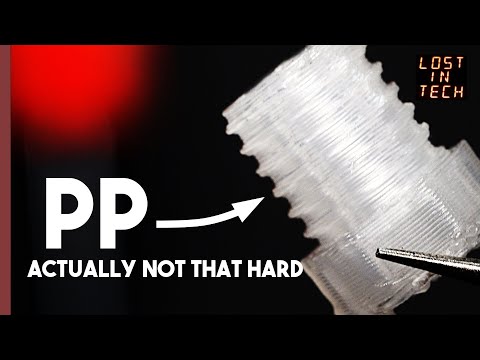 Polypropylene - the FLEXIBLE 3d printing filament that everyone is sleeping on