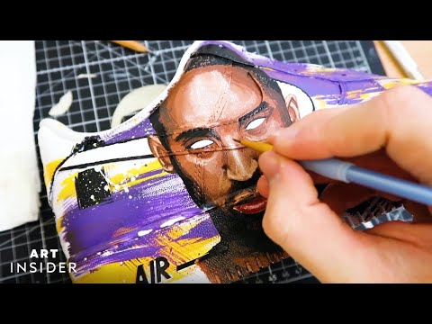 Customizing Sneakers with Celebrity Portraits