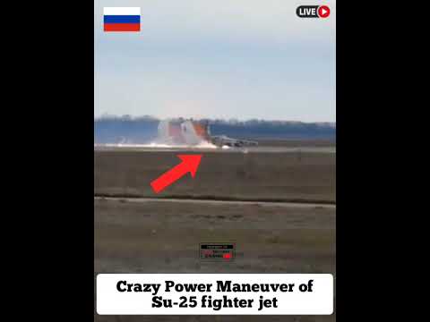Crazy Maneuver of Su-25 fighter jet At close | part 9 #shortvideo