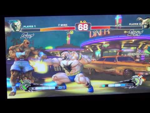 WNF Super Street Fighter 4 AE Combo Jack (Sagat) vs Snake Eyez (Zangief)