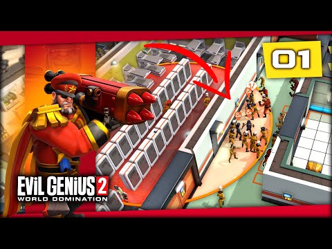 Rise of Red Ivan - Evil Genius 2: World Domination Gameplay - How To Build A Massive Early Base! 1/3