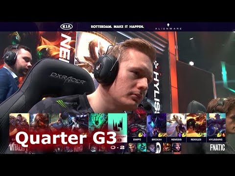 Fnatic vs Vitality - Game 3 | Quarter Finals S9 LEC Spring 2019 | FNC vs VIT G3