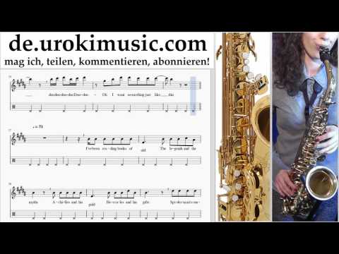 Saxophon Lernen (Alt) The Chainsmokers & Coldplay - Something Just Like This Tabulatur Teil#2 um