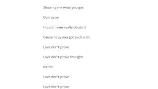 John Waite   Love Don't Prove I'm Right Şarkı Sözü