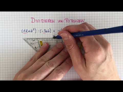 Dividieren von Potenzen