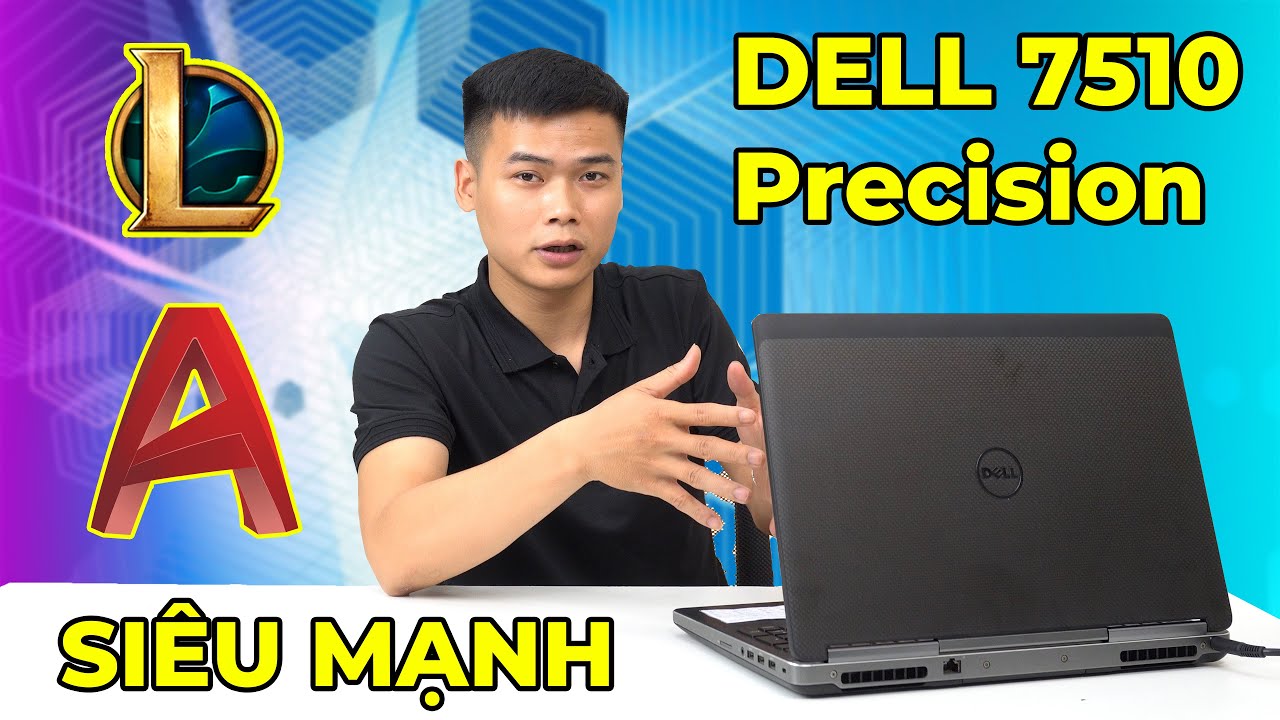 Laptop Cũ Dell Precision 7510 Core i7-6820HQ / Ram 8GB / SSD 256GB / Màn 15.6″ Full HD / Card Quadro M2000M (4gb)