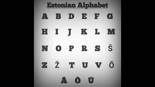 Estonian Alphabet #shorts #pronunciation #language #estonian #alphabet #estonia #education #ytshorts