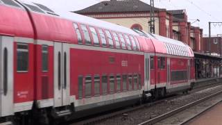 preview picture of video 'Leer ( Ostfriesland ) DB Bahn Regio 111 073-3 en 146 104-5'