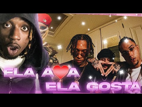 AMERICAN REACTS TO BRAZILIAN RAP 🇧🇷🔥 | Ela Ama, Ela Gosta - Alee, Sobs, Leviano & Duzz