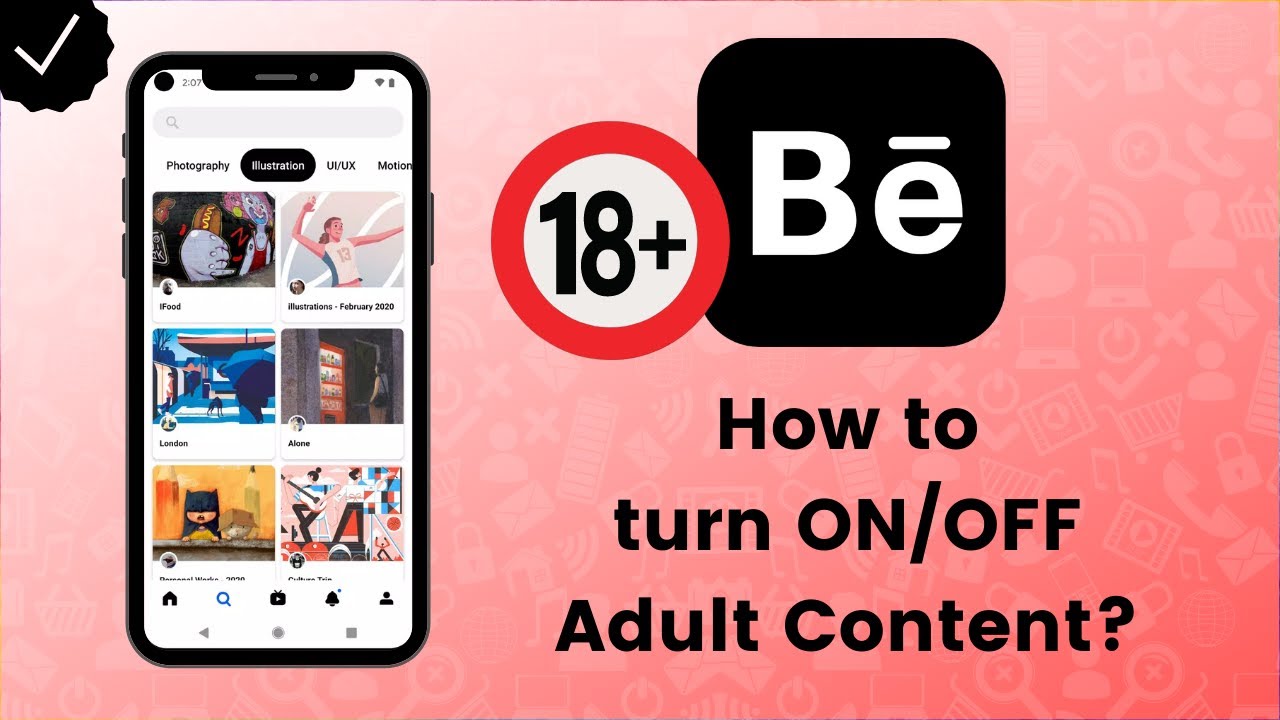 How to ON / OFF Mature Content on Behance? - Behance Tips