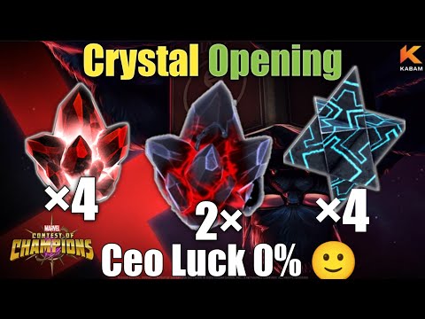 4×6 star, 2× Nexus Crystals,5 star Basic,featured crystals openings- Marvel Contest of Champions